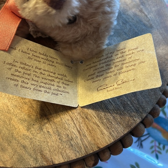 Eliza Teddy Bear Bears From The Past NWT - Picture 9 of 13